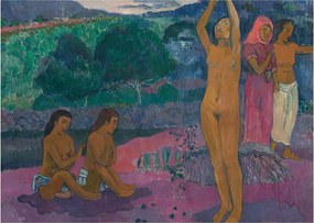Üveg kép - Paul Gauguin, The Invocation, reprodukciók (70x50 cm)