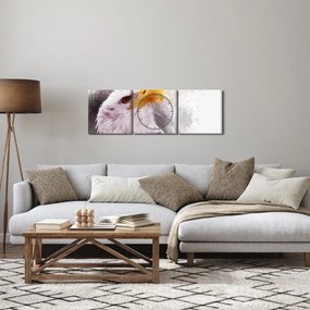 Egy sas képe (órával) (90x30 cm)