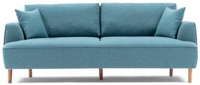 Design 3 személyes kanapé Waldina 230 cm türkiz