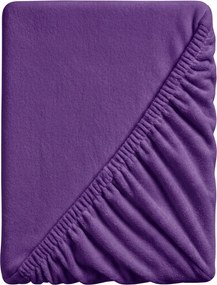 Mikroplüss lepedő SOFT 90x200 cm sötétlila