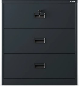 Antracit színű fém irattartó szekrény: SARA XL V3, 900 x 1020 x 600 mm