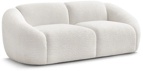 Fehér buklé kanapé 230 cm Tina – Bobochic Paris