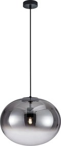 Mennyezeti lámpa, függeszték fekete gömb étkező asztal, konyha Campania XX