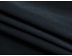 Sötétkék bársony kinyitható-tárolóhelyes sarokkanapé (bal oldali-heverő résszel) Kapua – Makamii