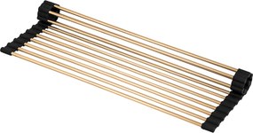 Gamma Gamma, feltekerhető mosogatószőnyeg 41,5 x 26,5 cm, arany-fekete, GMA-OR-GD