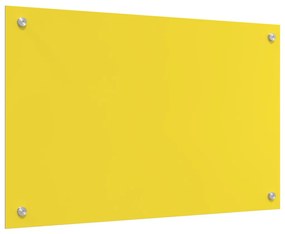 Konyhai Fali Burkolat - Sárga, 80x50x0,6 cm, Edzett Üveg
