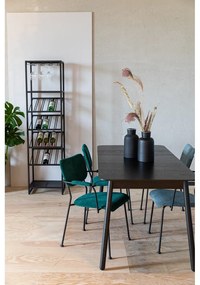 Fekete fém bortartó állvány 20 palackhoz, 48x180 cm Cantor - Zuiver