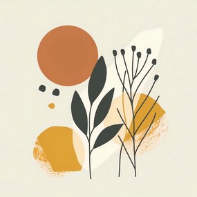 Poszter 20x20cm Botanikus nyomás