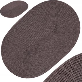 Konyhai alátét fonott asztalszőnyeg barna