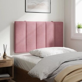 rózsaszín bársony fejtámla párna 90 cm