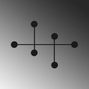 Fekete fém fali fogas Dama – Kalune Design