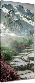 Vászonkép 55x115 Hegyi kilátás Tájkép Köd