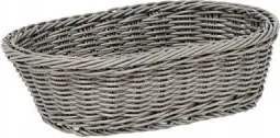 Ovális kosár 24x16x7 cm szürke 7797