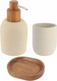 Fürdőszoba Szett 3 Db Cement Fa Ajándék