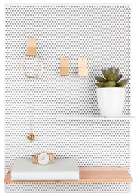 Perky fehér fém falitábla, 34,5 x 52,5 cm - PT LIVING