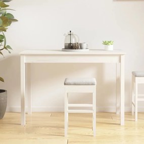 fehér tömör fenyőfa ebédlőasztal 110 x 55 x 75 cm
