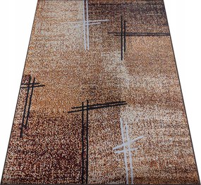 Szőnyeg 160X220 CM Barna-bézs Loft Nappaliba Modern Csúszásgátló