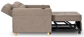 Ágyazható Fotel Trüffel Kárpittal. SOLOR