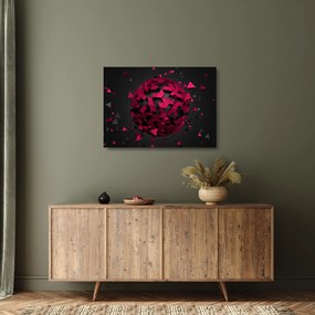 A 3D absztrakció képe (üvegen) (70x50 cm)
