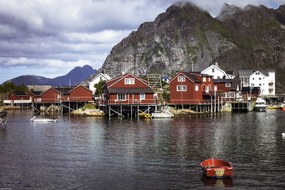 Poszter 45x30cm Halászfalu a vízparton 3, Assaf Frank