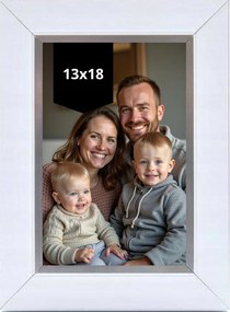 Képkeret 13x18 fehér elegáns esküvői áldozás