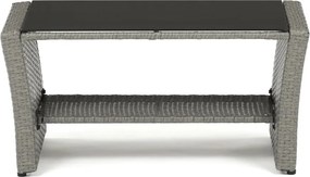 Kerti ülőgarnitúra, polyrattan, szürke, AZS-A1523 GREY
