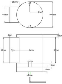 Elstead - LED Kültéri fali lámpa MAGNUS 1xGX53/9W/230V IP54