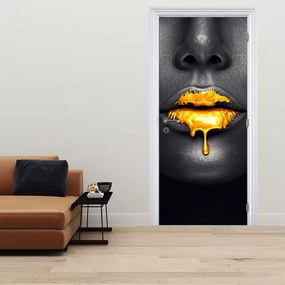 Fotótapéta ajtóra - Női ajkak (95x205cm)