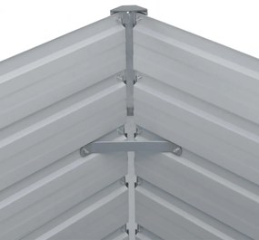 vidaXL barna horganyzott acél kerti magaságyás 160 x 80 x 45 cm