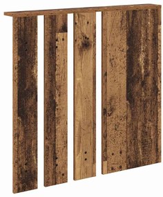 Fali Kabáthorog polcokkal Régi fa 84 x 10 x 80 cm Faanyag