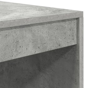 Számítógépes asztal Beton szürke MDF lap 90 x 50 x 76 cm