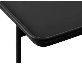 Fekete fém dohányzóasztal 75x75 cm Yuba – Unique Furniture