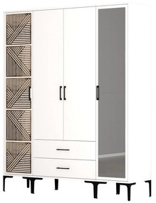 Ruhásszekrény Kiara PTR (fehér). 1088515