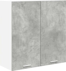 vidaXL Függő szekrény tárolóval Beton Szürke 80 x 31 x 80 cm Faanyag