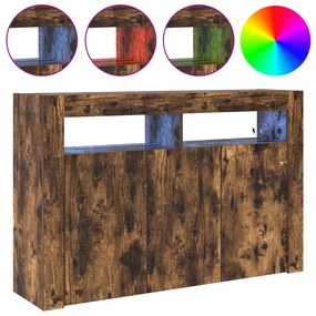 tálaló Füstölt tölgy Mérnöki fa 116 x 30 x 75 cm