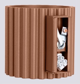 Világosbarna fali lámpa ø 10 cm Zora – Sollux