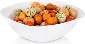 Üvegtál Fehér Salátástál Saláta Snack Modern Nagy