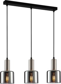 Italux modern függeszték santia füstös ezüst itxpnd-65342-3-sc+sg