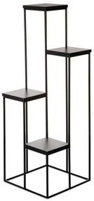 KASKADA virágtartó állvány 110x40 cm fekete