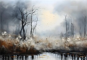 Fotótapéta Őszi köd Nyugalom Melankolikus erdő 416x254 Természet +ragasztó