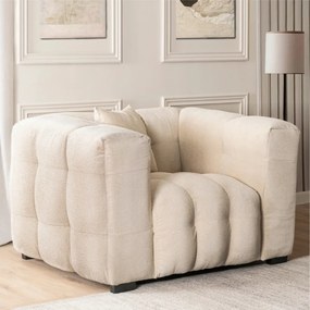 Fotel egyszemélyes kivitelben, krém színben MODERNO