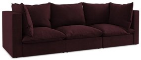Borvörös kanapé 255 cm Manao – Makamii