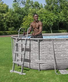 BESTWAY Power Steel Swim Vista fémvázas medence szett, 488 x 305 x 107 cm 56946