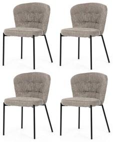 Étkezőszék garnitúra Bouclé CT-W1077 LAN2, 4 db