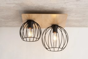 Sigma lighting modern skandináv mennyezeti lámpa cyber fekete tölgy sig32358