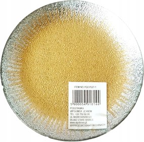 Dekoratív üveg Gyertyatartó Állvány ezüst-arany