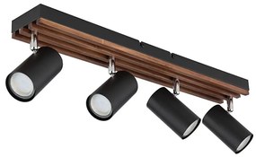 Globo 57909-4 - Spotlámpa KAYDEN 4xGU10/25W/230V fekete