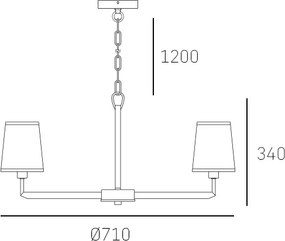 Cosmolight glamour modern csillár stockholm fehér fekete arany cosp06636bk au