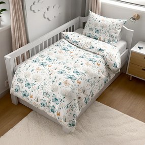 Krepp ágyneműhuzat kiságyra Renforcé ELIVINE fehér Ágyneműhuzat mérete: 45 x 65 cm | 90 x 140 cm