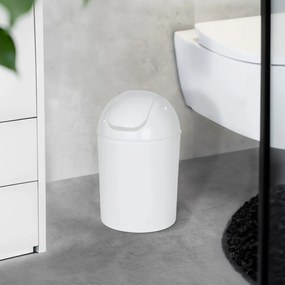 Fehér rozsdamentes acél szemetes 6 l Economic – Wenko